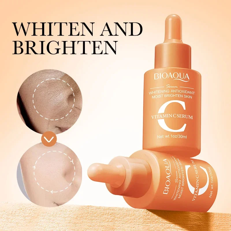 BioLuxe - Kit Facial 3 en 1: Sérum de Vitamina C, Retinol y Ácido Hialurónico para Hidratación, Antienvejecimiento y Aclarado