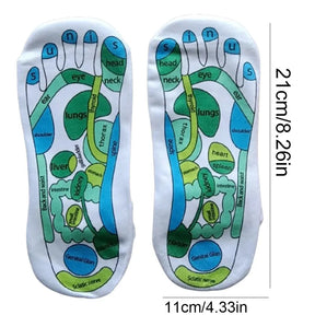 PiesZen -Un par de calcetines de acupresión, calcetines de reflexología, masaje de pies para yoga, diagrama de puntos de acupresión, calcetines de acupuntura, fisioterapia.