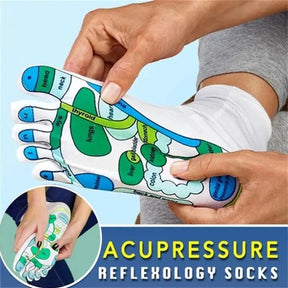 PiesZen -Un par de calcetines de acupresión, calcetines de reflexología, masaje de pies para yoga, diagrama de puntos de acupresión, calcetines de acupuntura, fisioterapia.